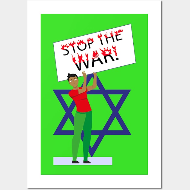 Stop the war! Wall Art by CatCoconut-Art